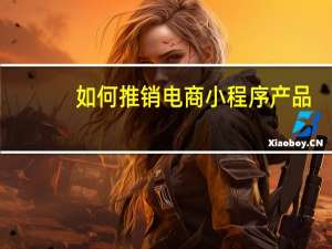 如何推销电商小程序产品
