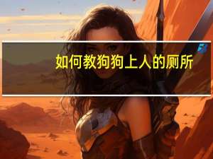 如何教狗狗上人的厕所
