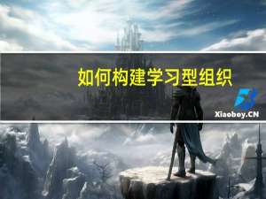 如何构建学习型组织