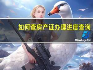 如何查房产证办理进度查询（房产证办理进度查询）