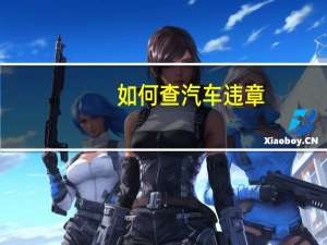 如何查汽车违章