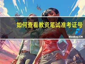 如何查看教资笔试准考证号