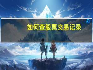 如何查股票交易记录