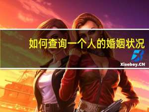 如何查询一个人的婚姻状况
