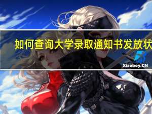 如何查询大学录取通知书发放状态
