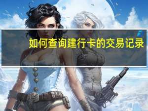 如何查询建行卡的交易记录