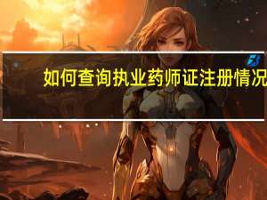 如何查询执业药师证注册情况