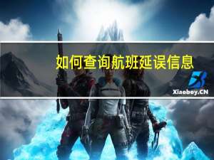 如何查询航班延误信息