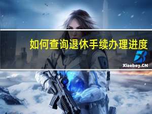 如何查询退休手续办理进度