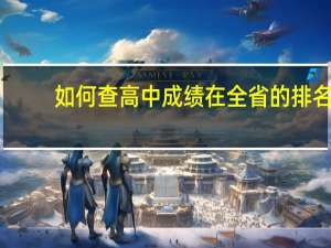 如何查高中成绩在全省的排名