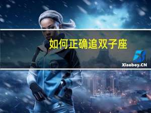 如何正确追双子座