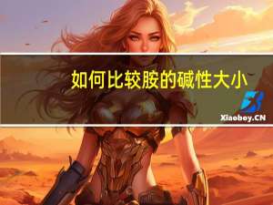如何比较胺的碱性大小