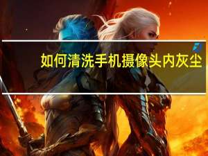 如何清洗手机摄像头内灰尘