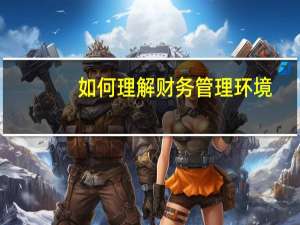 如何理解财务管理环境