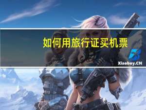 如何用旅行证买机票