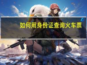 如何用身份证查询火车票