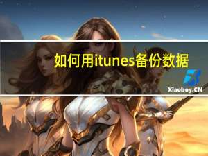 如何用itunes备份数据（如何用itunes备份）