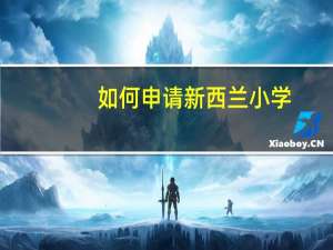 如何申请新西兰小学