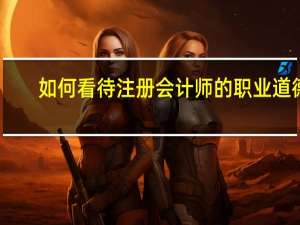 如何看待注册会计师的职业道德