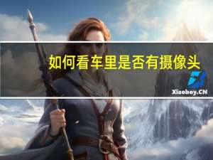 如何看车里是否有摄像头