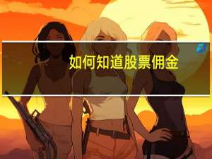 如何知道股票佣金