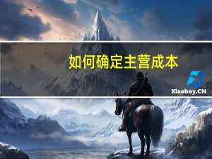 如何确定主营成本