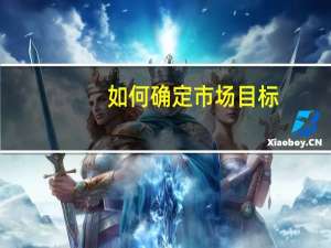 如何确定市场目标