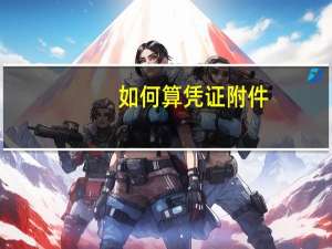 如何算凭证附件