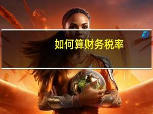 如何算财务税率
