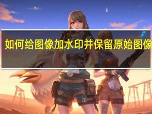 如何给图像加水印并保留原始图像信息？