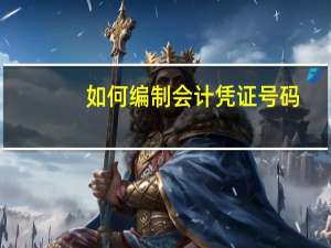 如何编制会计凭证号码