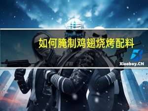 如何腌制鸡翅烧烤配料