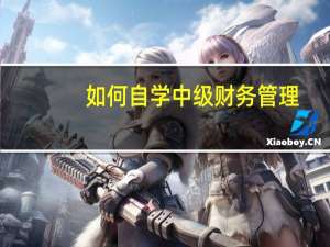 如何自学中级财务管理