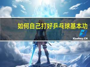 如何自己打好乒乓球基本功