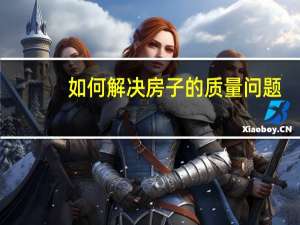 如何解决房子的质量问题