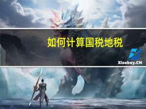 如何计算国税地税