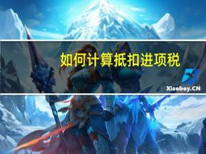 如何计算抵扣进项税