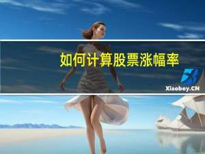 如何计算股票涨幅率