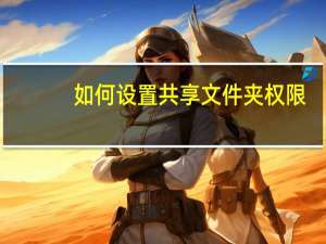 如何设置共享文件夹权限（如何设置共享文件夹）