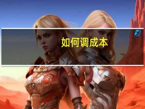 如何调成本