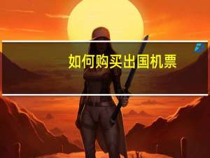 如何购买出国机票