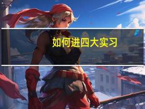 如何进四大实习