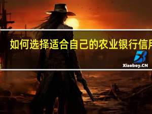 如何选择适合自己的农业银行信用卡