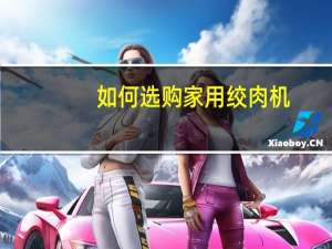 如何选购家用绞肉机