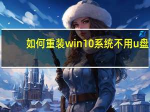 如何重装win10系统不用u盘（如何重装win7系统）