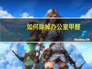 如何除掉办公室甲醛