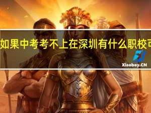 如果中考考不上在深圳有什么职校可以选
