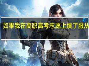 如果我在高职高考志愿上填了服从调剂，会不会被调剂到中外合作专业