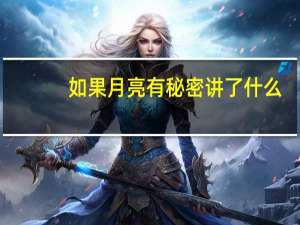 如果月亮有秘密讲了什么