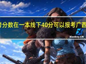 如果高考分数在一本线下40分可以报考广西大学预科班吗